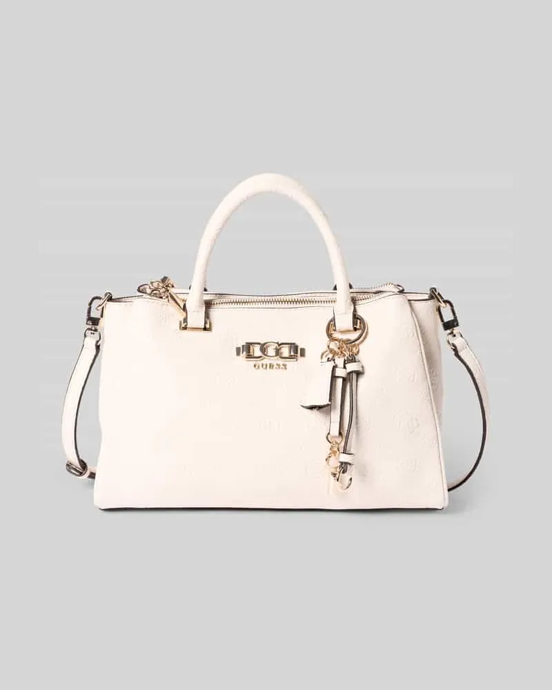 Guess Handtasche mit Allover-Logo-Prägung Modell 'Anise Offwhite