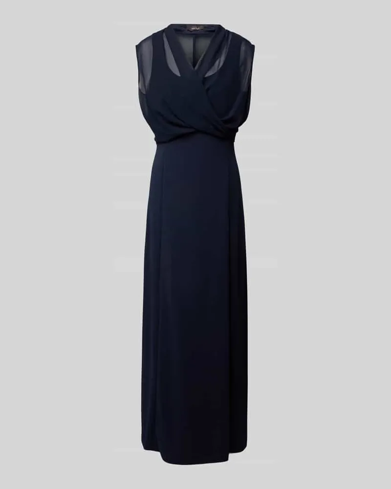 Vera Mont Abendkleid in Wickel-Optik Dunkelblau