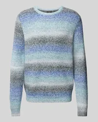 Fynch-Hatton Strickpullover mit Rundhalsausschnitt Tuerkis