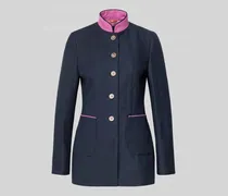 Slim Fit Blazer aus Leinen-Baumwoll-Mix