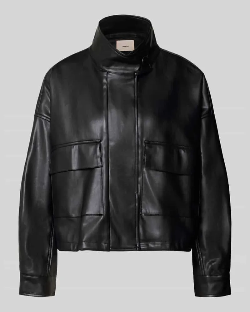Suncoo Jacke in Leder-Optik mit Pattentaschen Modell 'DANAO Black
