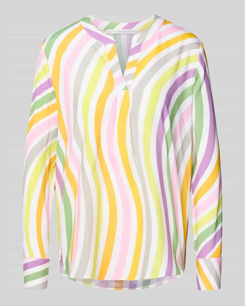 Herzen's Angelegenheit Langarmbluse aus Seiden-Mix Gelb