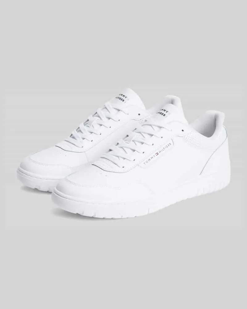 Tommy Hilfiger Sneaker aus echtem Leder Weiss