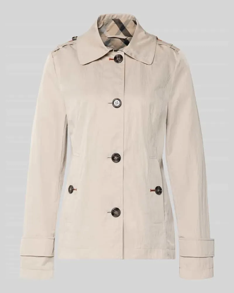 Gil Bret Slim Fit Jacke mit Umlegekragen und Taschen mit Knopfverschluss Beige