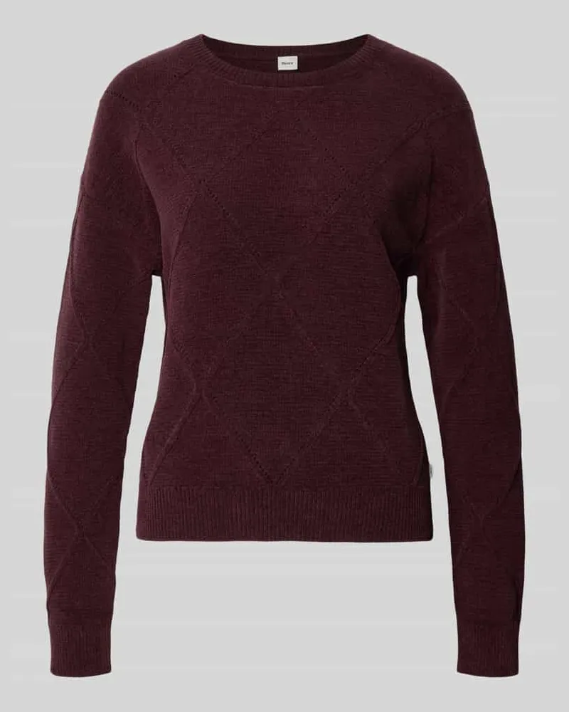 Brax Regular Fit Pullover aus Baumwoll-Mix Modell 'LISA Bordeaux