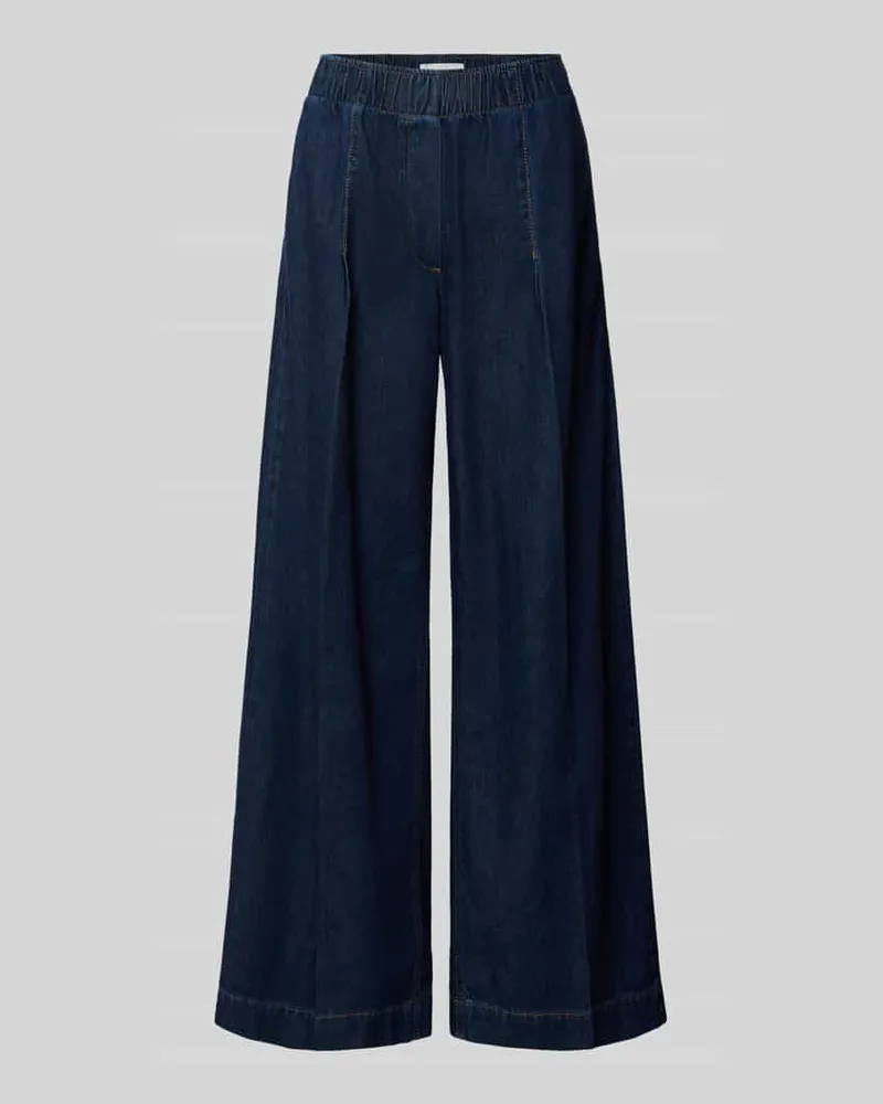 MOSS COPENHAGEN Wide Fit Jeans aus reiner Baumwolle Modell 'Sana Jeansblau