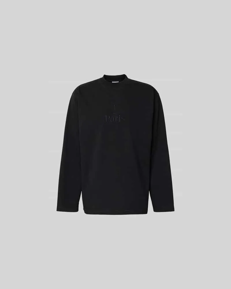 VETEMENTS Regular Fit Sweatshirt aus Baumwolle Black