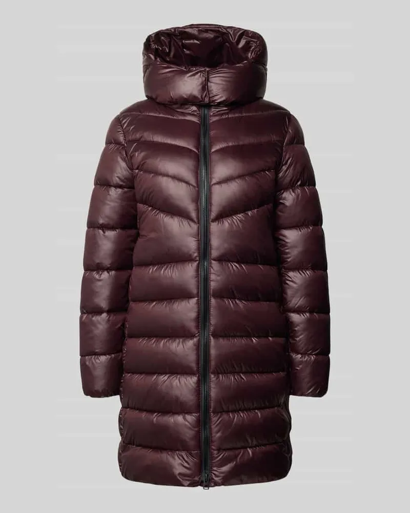 Mango Steppjacke mit Kapuze Bordeaux