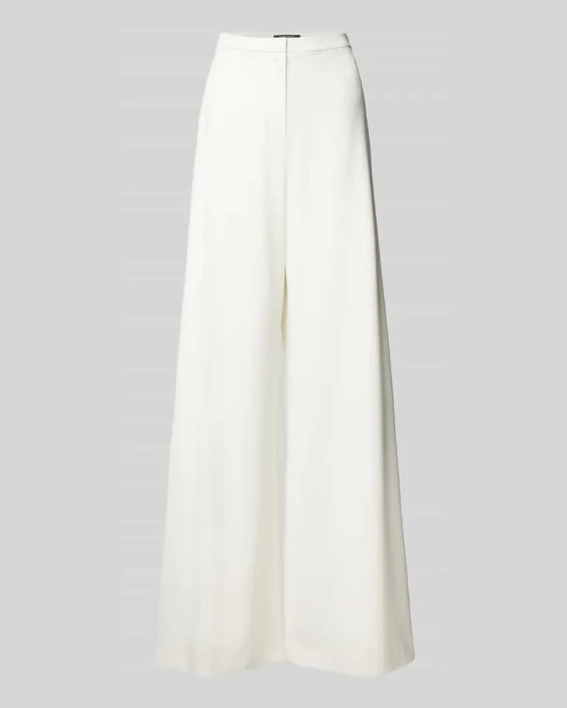 Swing Wide Leg Stoffhose mit verdecktem Verschluss Offwhite