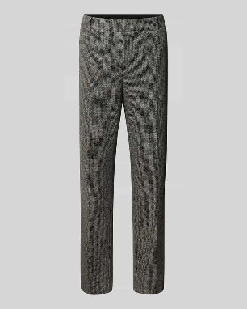 SteHmann Regular Fit Stoffhose mit Bundfalte Modell 'Fluor-720 Mittelgrau