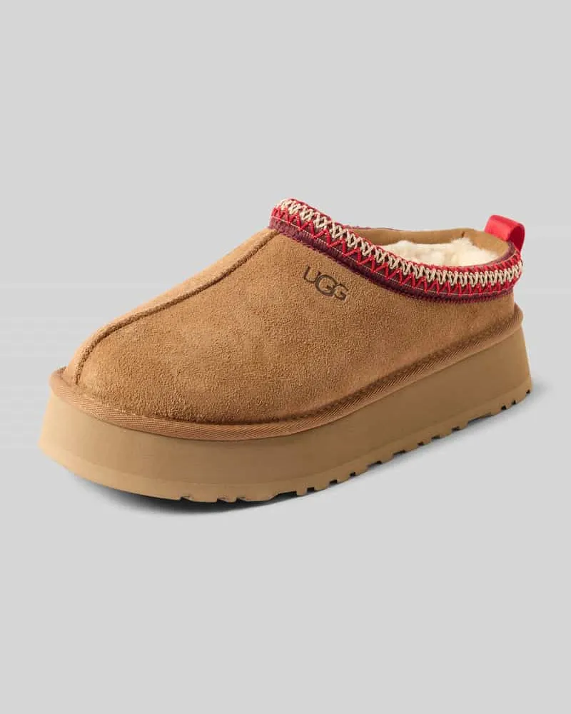 UGG Hausschuhe mit Label-Detail Modell 'Tazz Camel