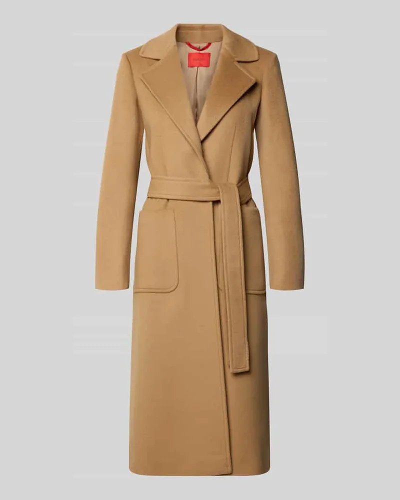MAX&Co. Regular Fit Wollmantel mit Reverskragen Modell 'RUNAWAY Camel