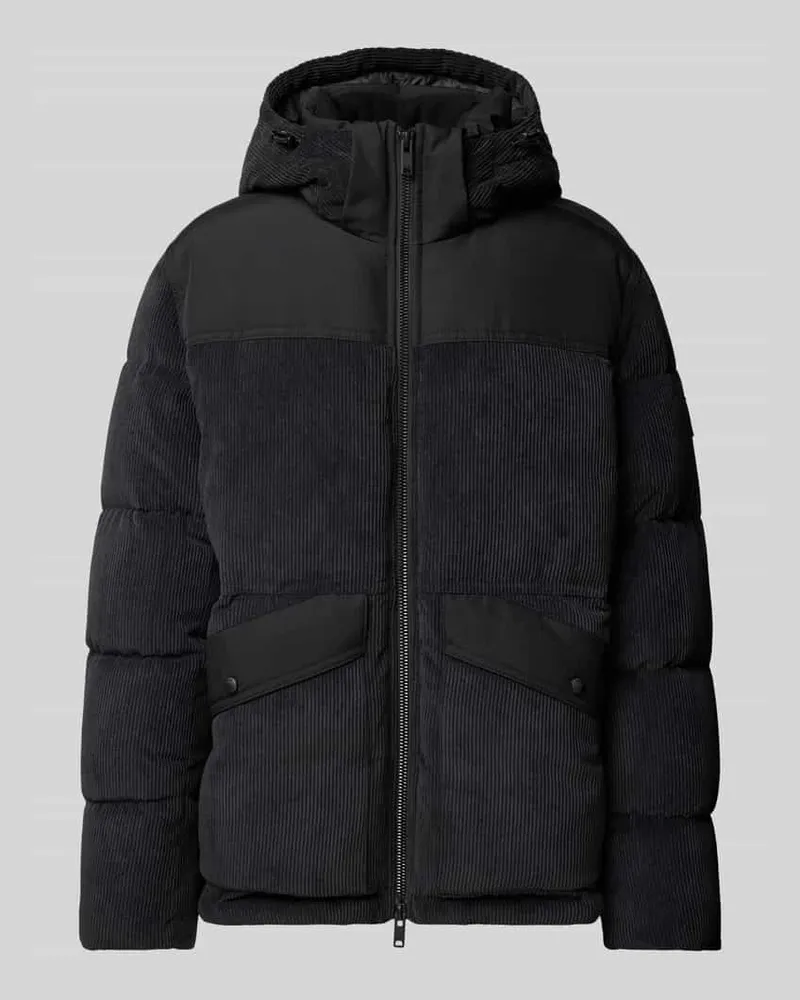 HUGO BOSS Steppjacke mit Kapuze Modell 'Odope Black