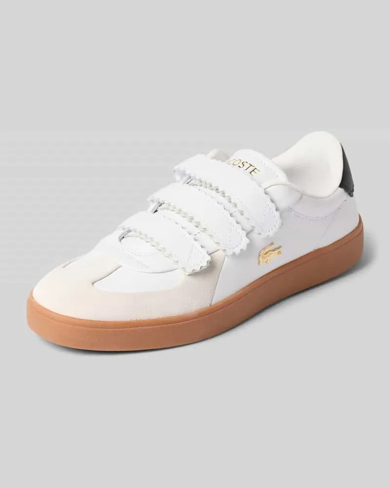 Lacoste Sneaker aus echtem Rindsleder Weiss