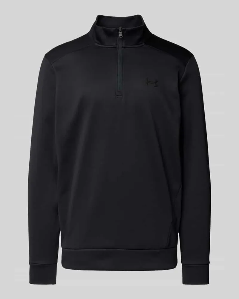 Under Armour Troyer mit Label-Print Black