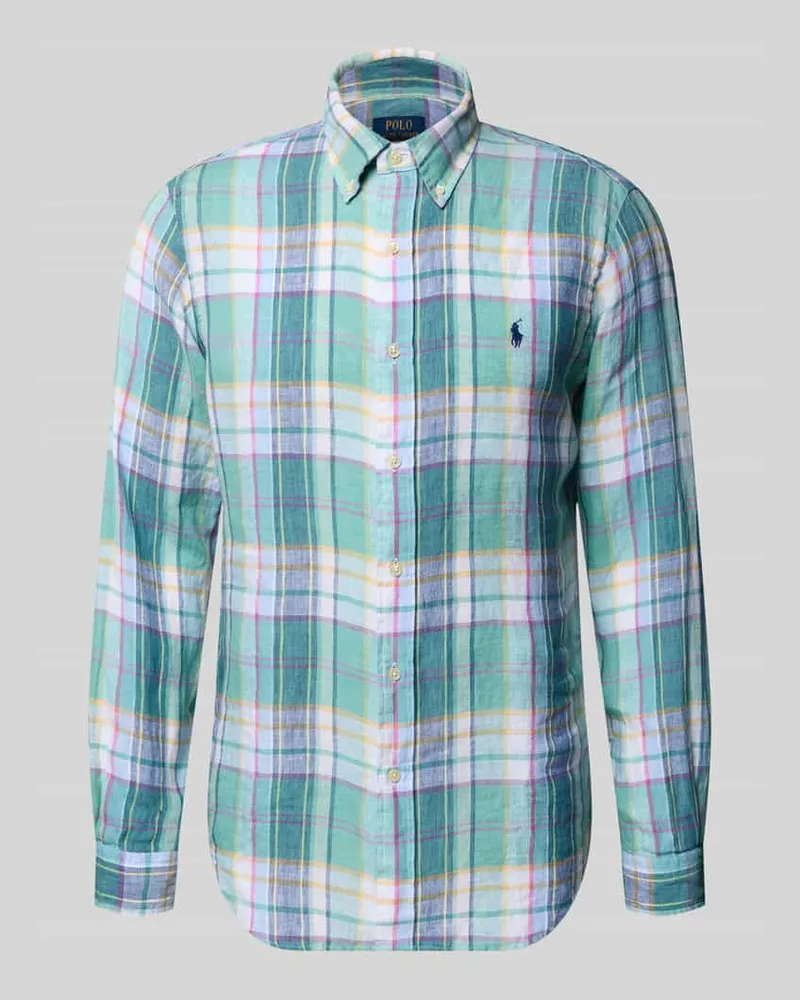 Ralph Lauren Regular Fit Freizeithemd aus reinem Leinen Gruen