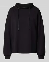 monari Sweatshirt mit Tunnelzug Black