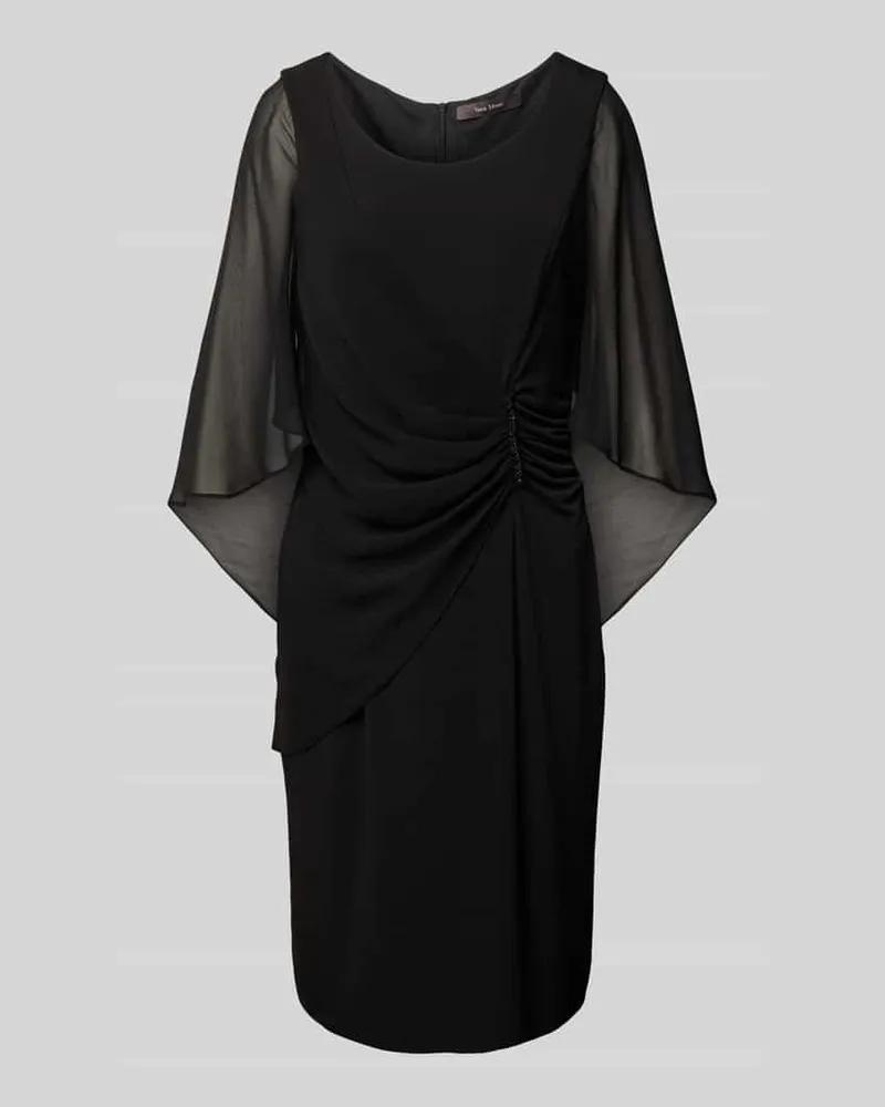 Vera Mont Knielanges Cocktailkleid mit Raffung Black