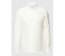 Slim Fit Premium Shirt  mit Premium Leinen-Anteil Modell 'Kent