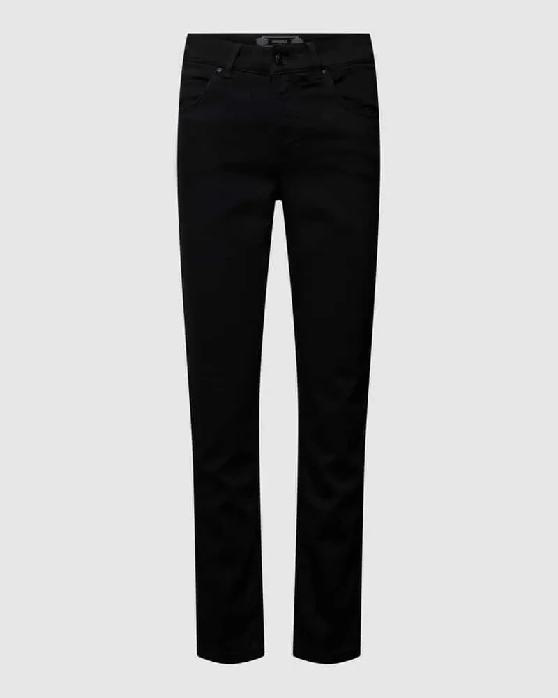 ANGELS  Slim Fit Jeans mit 5-Pocket-Design und Denim-Look Black