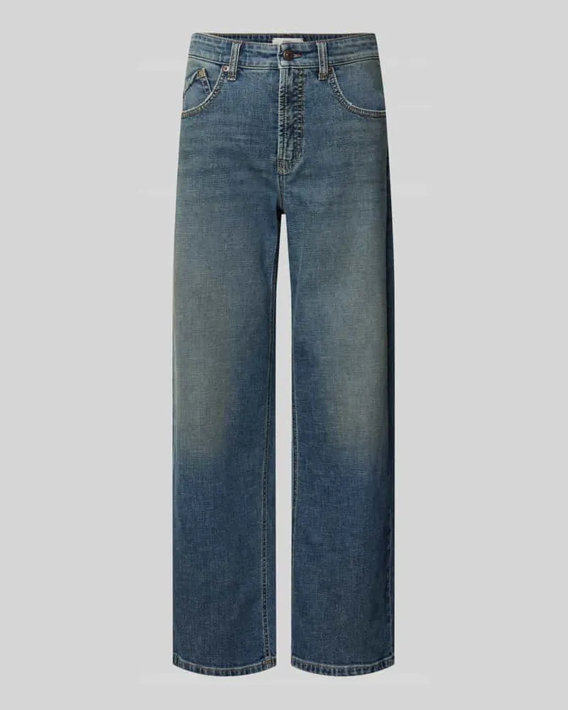 Cambio Baggy Jeans mit 5-Pocket-Design Blau