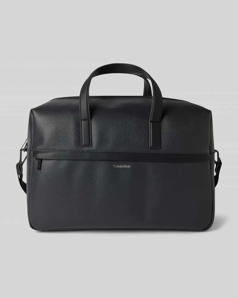 Calvin Klein Handtasche mit Label-Schriftzug Modell 'CK MUST Black