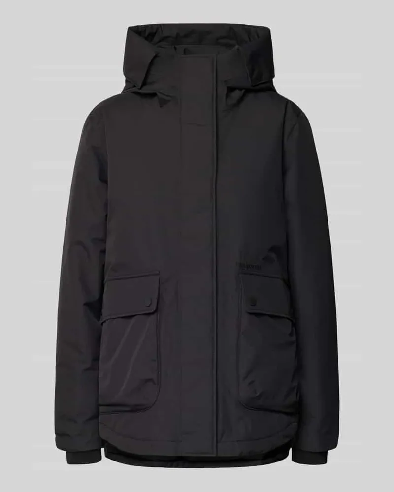 Didriksons 1913 Jacke mit Kapuze Black