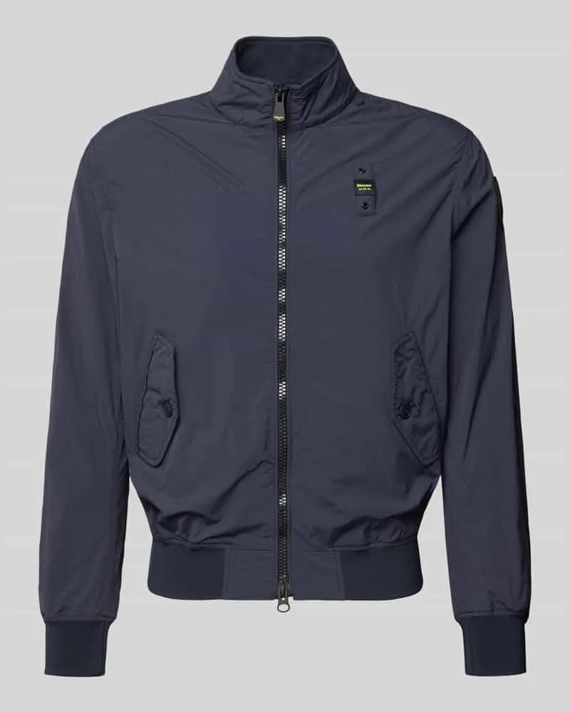 Blauer Jacke mit Pattentaschen Modell 'Alwin Marine