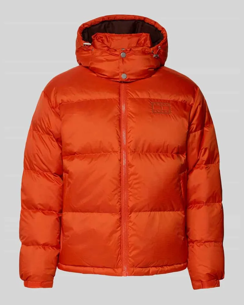 Tommy Hilfiger Regular Fit Steppjacke mit Daunen-Feder-Füllung Modell 'ALASKA Orange