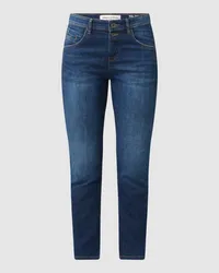 Marc O'Polo Cropped Boyfriend Fit Jeans mit Stretch-Anteil Modell 'Theda Jeansblau