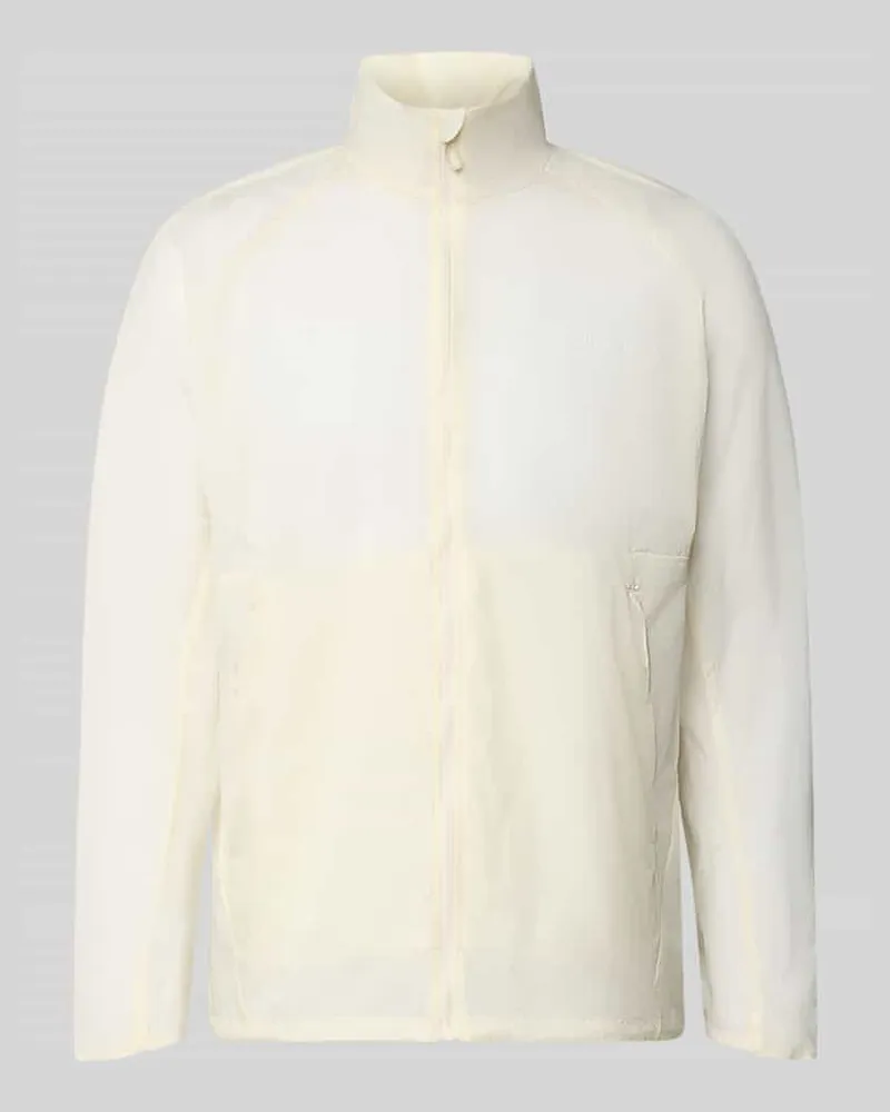 Salomon Jacke mit Stehkragen und Logo Offwhite