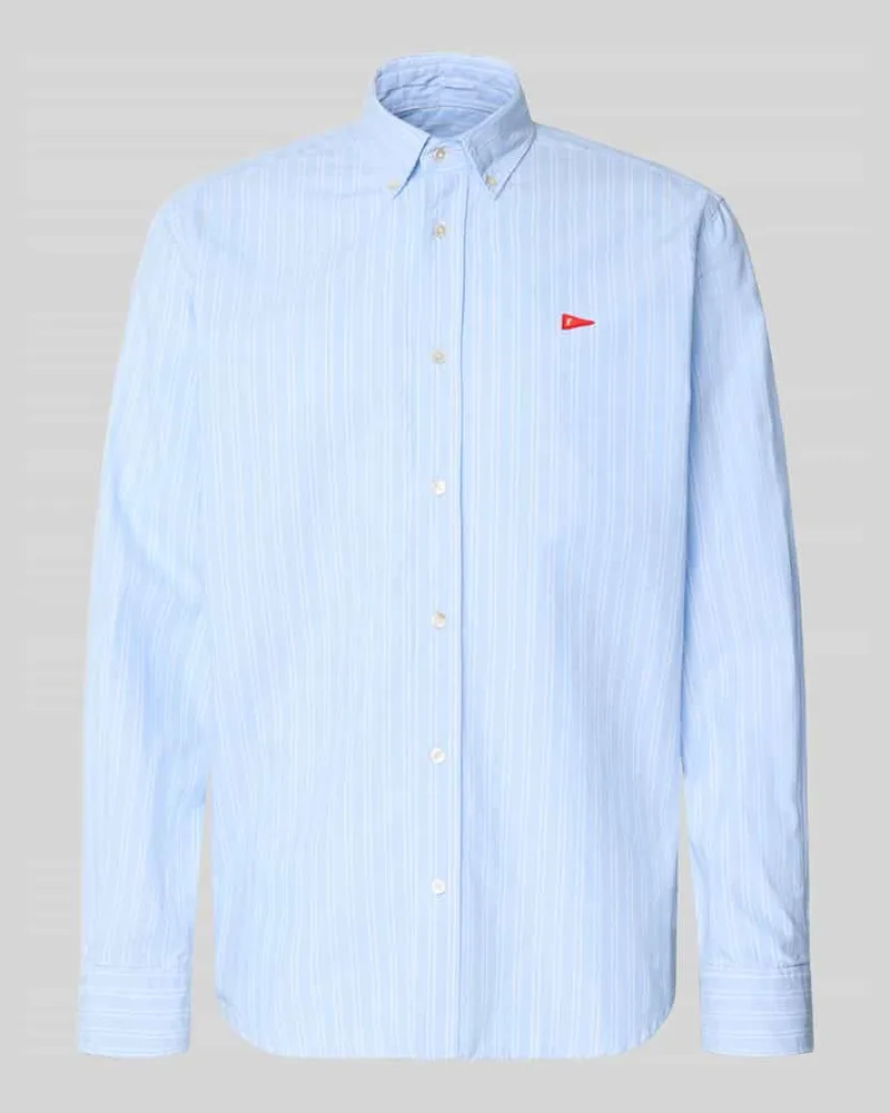 forét Freizeithemd mit Knopfleiste Hellblau