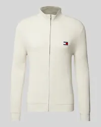 Tommy Hilfiger Slim Fit Strickjacke mit Label-Patch Beige