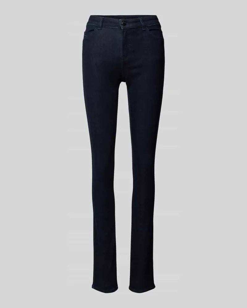 Emporio Armani Skinny Fit Jeans im 5-Pocket-Design Dunkelblau