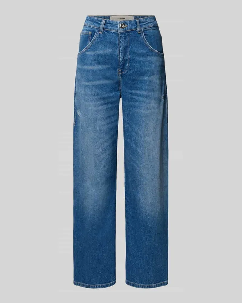 Goldgarn Relaxed Fit Jeans im 5-Pocket-Design Modell 'Mannheim Blau