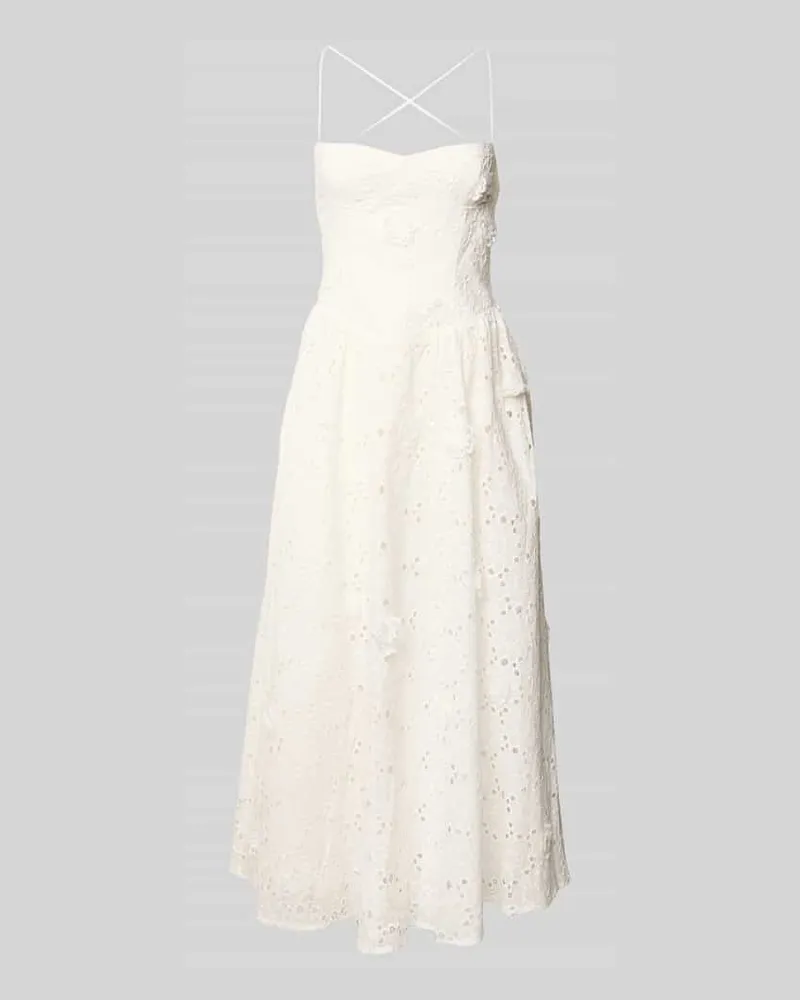 Bardot Brautkleid mit Spaghettiträger Modell 'ESTIE Offwhite