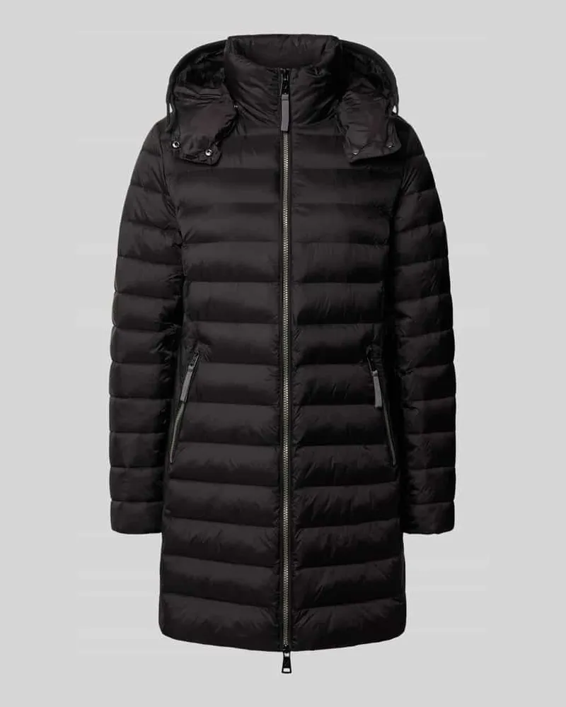 Fuchs Schmitt Slim Fit Steppmantel mit Zweiwege-Reißverschluss Black