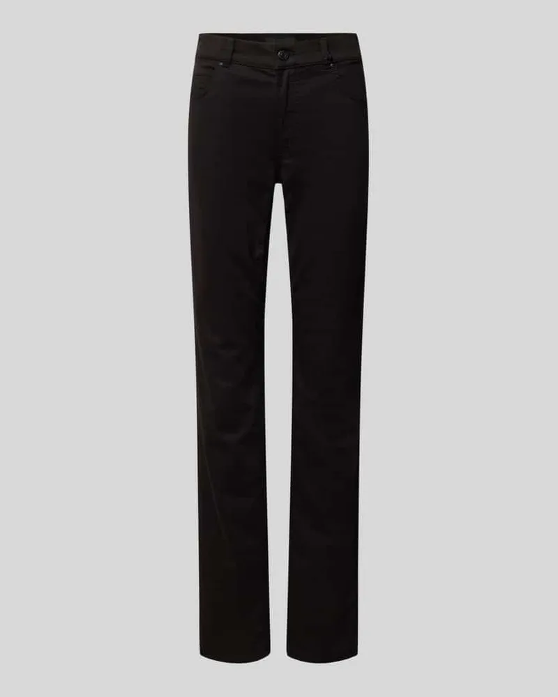 ANGELS  Straight Fit Jeans aus Lyocell-Mix mit Eingrifftaschen Modell 'CICI Black