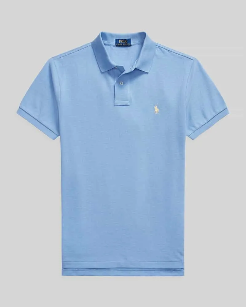 Ralph Lauren Slim Fit Poloshirt aus reiner Baumwolle Royal