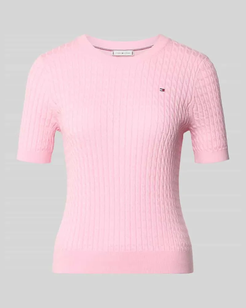 Tommy Hilfiger Slim Fit T-Shirt aus reiner Baumwolle Rosa