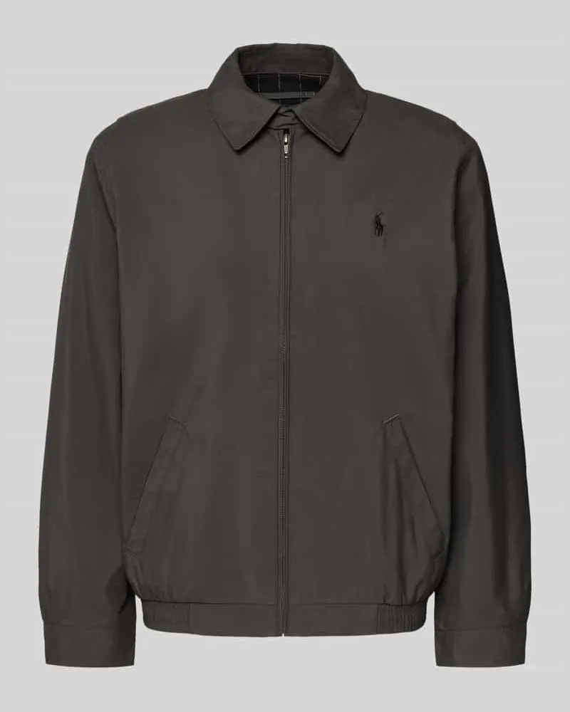 Ralph Lauren Jacke mit Label-Stitching Anthrazit