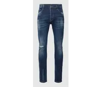 Tapered Fit Jeans im Destroyed-Look Modell 'Noel