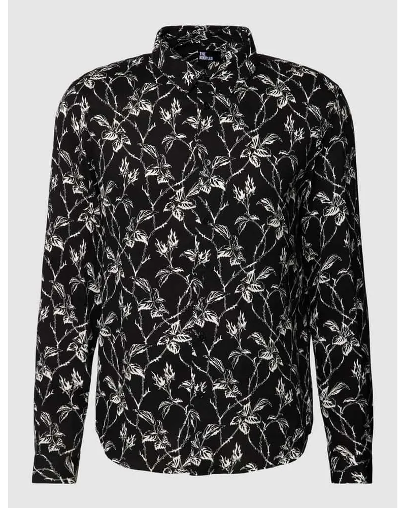 The Kooples Regular Fit Freizeithemd mit Allover-Muster Modell 'CHEMISE Black