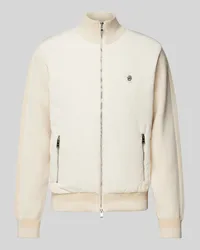 HUGO BOSS Jacke mit Zweiwege-Reißverschluss Modell 'Darmando Offwhite