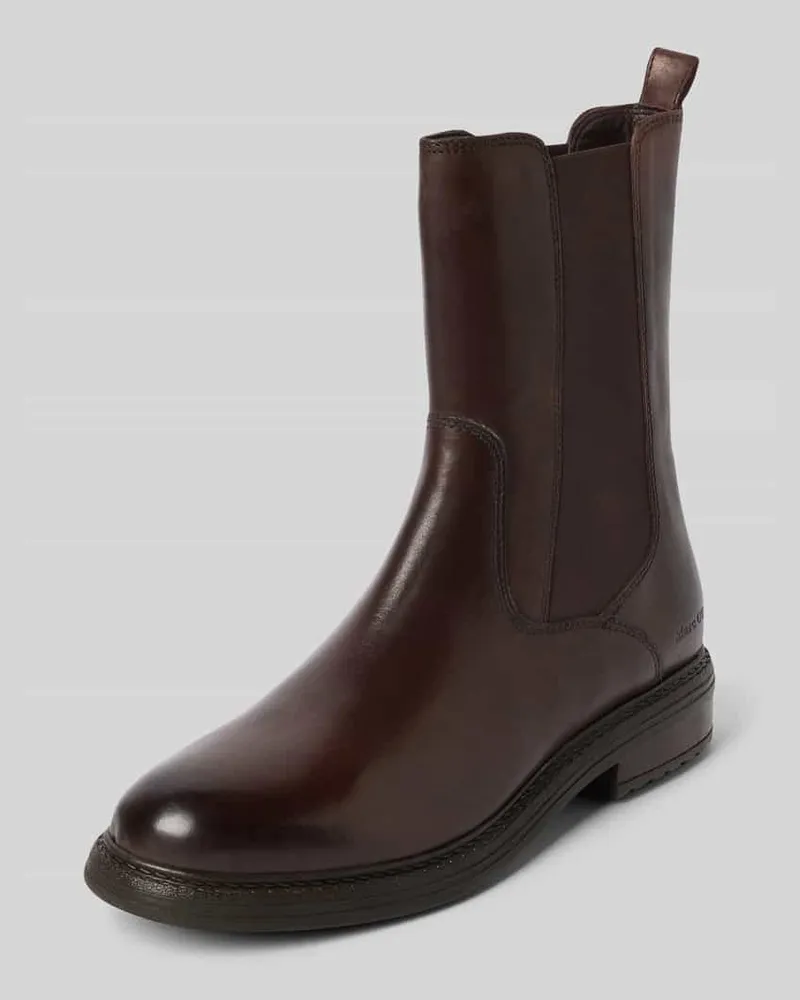 Marc O'Polo Chelsea Boots aus Rindsleder Modell 'COSI Dunkelbraun