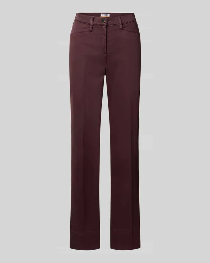 Brax Super Slim Fit Schmale Hose aus Lyocell-Baumwoll-Mix Modell 'LORELLA Bordeaux