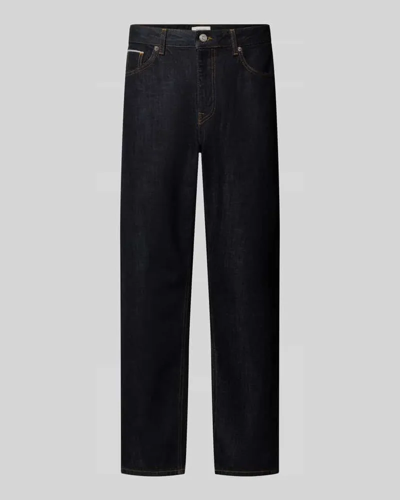 Selected Loose Fit Jeans aus reiner Baumwolle Modell 'BEN Jeansblau