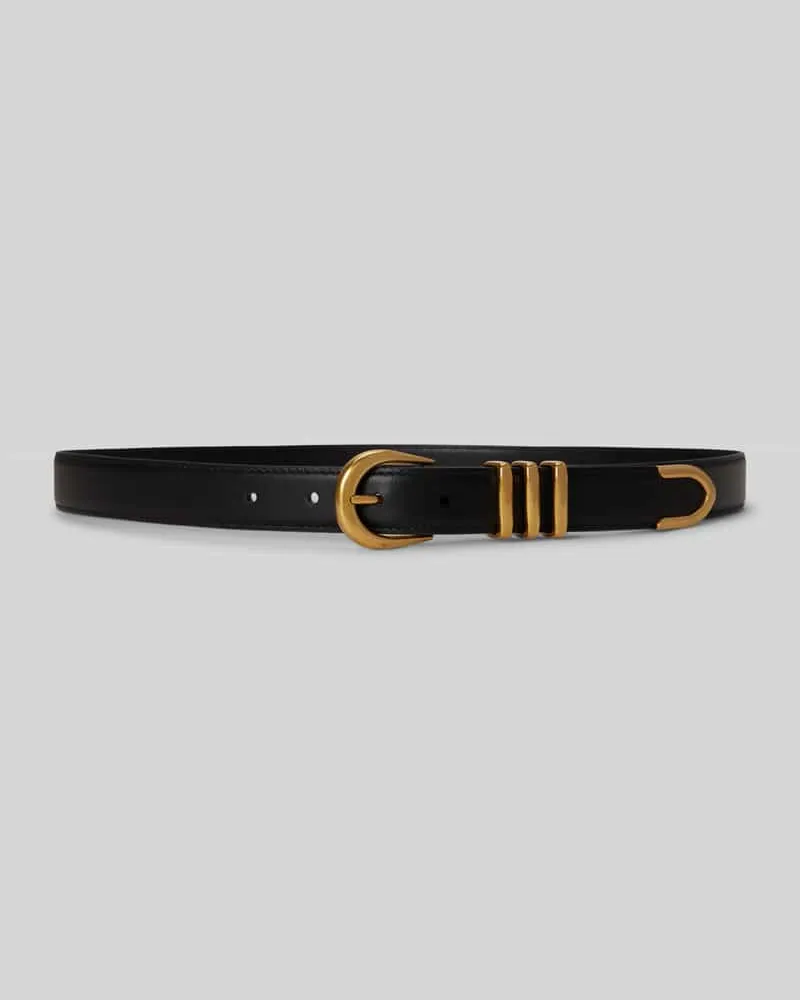 Ralph Lauren Gürtel aus echtem Rindsleder Black