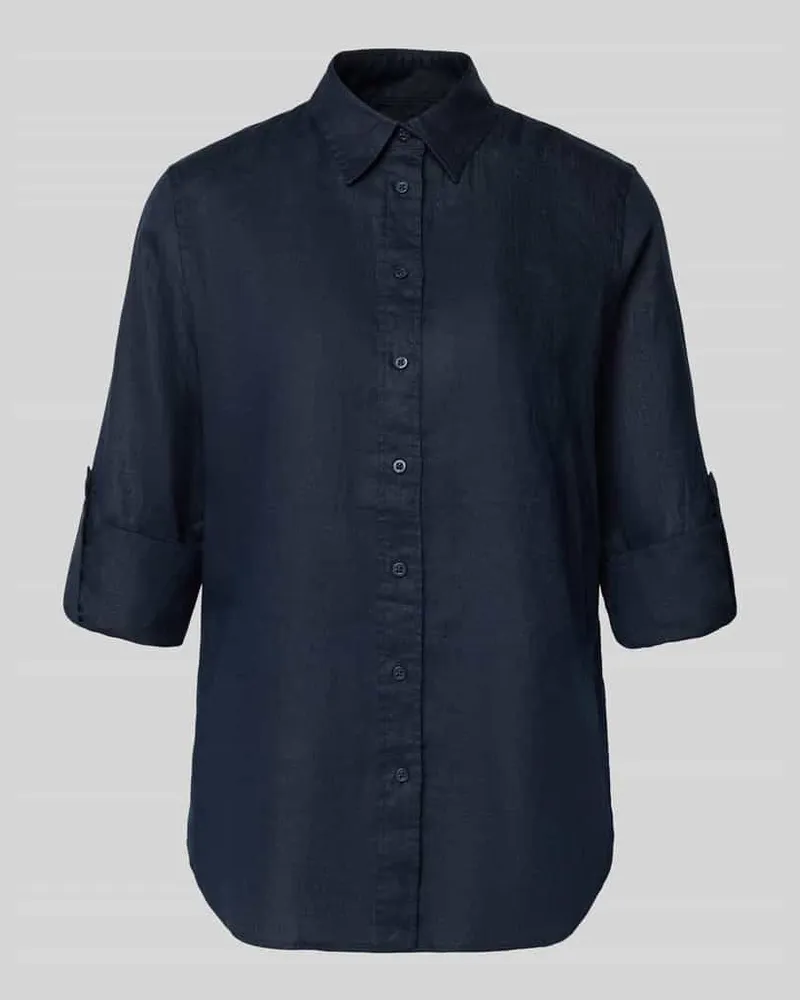 Ralph Lauren Relaxed Fit Leinenhemd aus reinem Leinen Marine