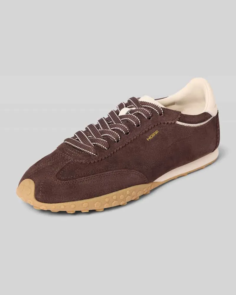 HOFF Sneaker aus echtem Leder mit Logo-Detail Modell 'Bridge Dunkelbraun